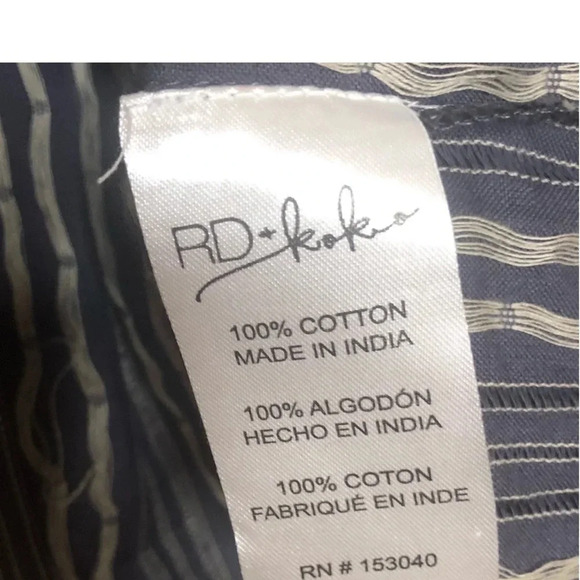 RD+KoKo Anthropologie Dobby Top Women's Babydoll Bohemian Blouse - Picture 11 of 11